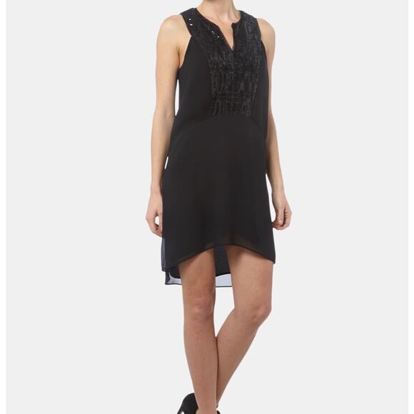 BCBGeneration Black Sequin Detail Shift Dress | Size S - Picture 1 of 11